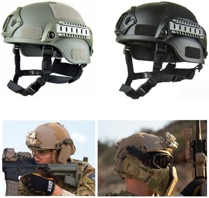 Tactical Protective Helmet,Game Helmet,Adjustable Lightweight Tactical Safety Fast Helmet for Outdoor-Airsoft Paintball CS Game