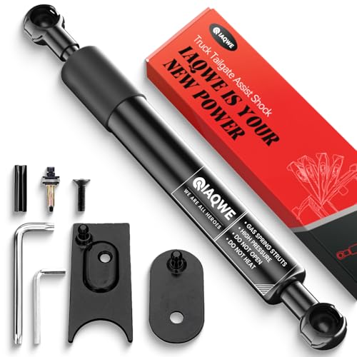 Image of IAQWE Truck Tailgate Assist Shock 43301 Kit for Dodge Ram 1500 2009-2012 2500 3500 2010-2012, Ram 1500 2013-2018 Classic 2019-2024 2500 3500 2013-2024 Accessories Damper Strut Upgraded Black