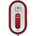 NAXA Electronics NR-720 Portable AM/FM Mini Pocket Radio, Rotary Tuning Dial, 3.5mm Headphone Jack, Red