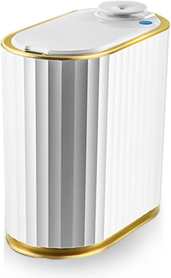 Aromatherapy Smart Trash can Bathroom Toilet Desktop Smart Garbage Aromatherapy Air Freshener car Trash can (Color : White, Size : 14 * 26 * 27cm) (White 14 * 26 * 27cm)