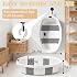 Baby Bathtub, Baby Bath Tub with Thermometer & Soft Cushion, Collapsible Infant Bathtub for Newborn to Toddler 0-36 Months, Quick Use & Portable for Travel(Grey)