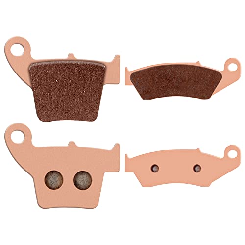 ECCPP Brake Pads Fits for Honda CRF450R CRF250R CR250 CR125 CRF450X CRF250X CRF450 CRF250 CR250R CR125R, FA185 FA346 Front and Rear Sintered Brake Pads