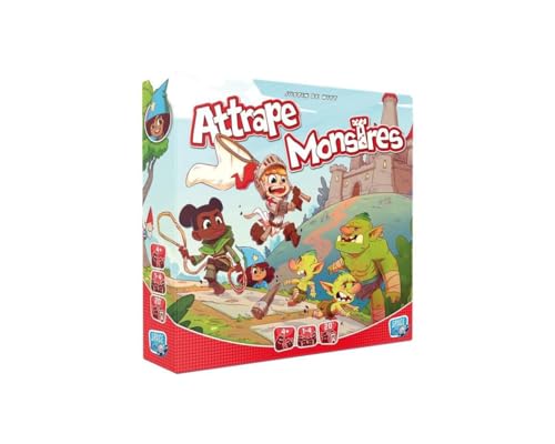 Asmodee - Attrape Monstres - Jeu de Société Coopératif pour Enfants dès 4 Ans - Jeu Famille d’Observation et de Rapidité - 1 à 4 Joueurs - 15-30 Min -...