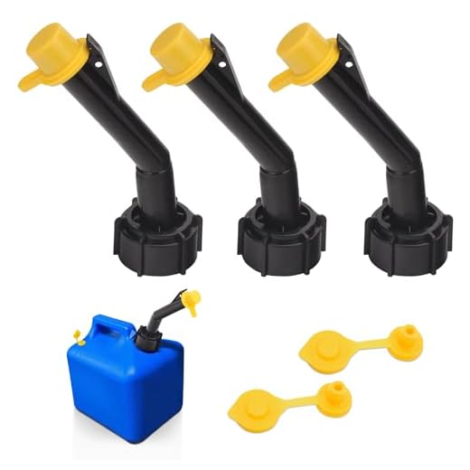Fuel Gas Can Jug Spouts Nozzles 900302 for Blitz 900302 900092 900094 Old Style - include Rings And Caps (3 PACK)