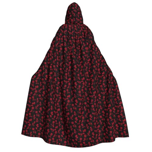 Cape à capuche rose et crâne 190 cm pour soirée cosplay et bal masqué