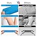 Precut Kinesiology Tape for Knees 12 Pcs, Knee Tape for Knee Pain Relief Pre Cut - Brace & Elastic Supports - Waterproof & Breathable Hypoallergenic Latex - Athletic Tape Blue