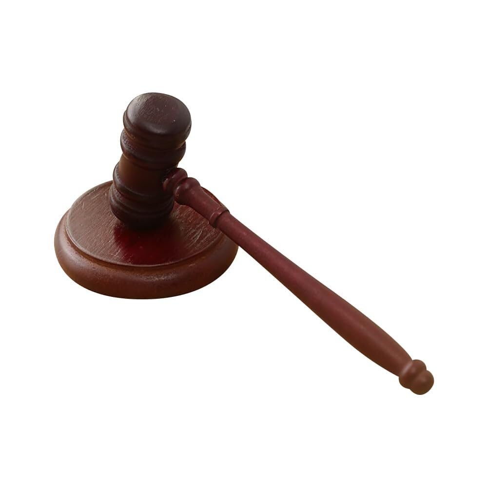 Mazo de madera con bloque acústico de alta calidad para abogados