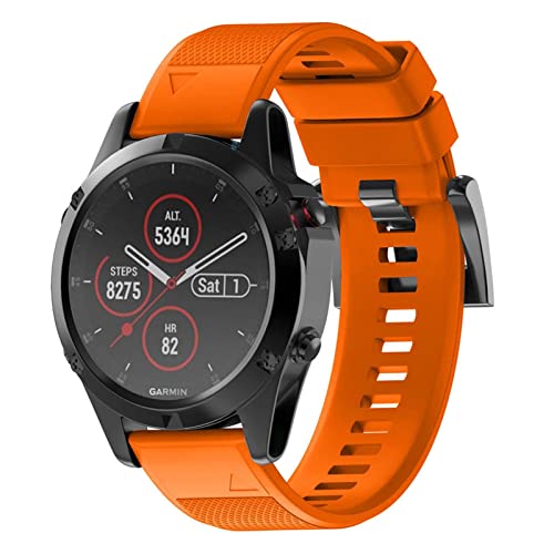 Bracelet montre silicone 22mm Garmin Fenix 5 interchangeable agate - 7