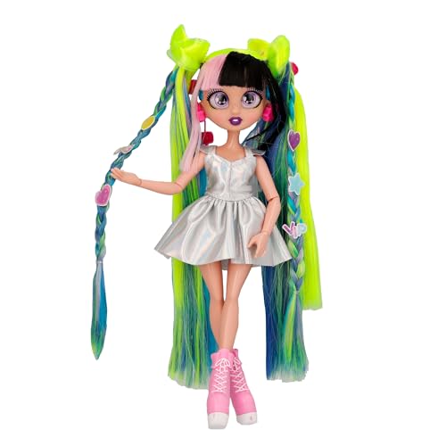 Muñeca de moda VIP Girls Hair Makeover Megan 11" con accesorios miniatura 1