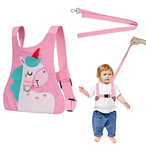 AOMIG Imbracatura di Sicurezza Bambini, Guinzaglio per Bambini Anti-Loss, Guinzaglio Anti-perso per Bambini Adatto a Tutti i Tipi Di Luoghi Pubblici, Cavallino Rosa