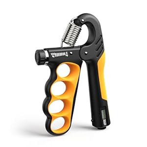 MACYO Grip Strength Trainer with Wider Handles – Adjustable Hand Grip Strengthener 11-220Lbs(5-100KG) for Large Hands, Automatic Counter & Ergonomic Design, Comfortable Forearm Workout for Athletes, Injury Recovery