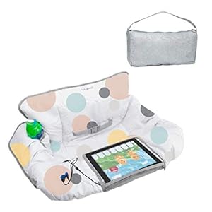 Lulyboo Baby Shopping and Grocery Cart and Highchair Cover Features iPad Cell Phone Tablet Device Clear Pockets for…