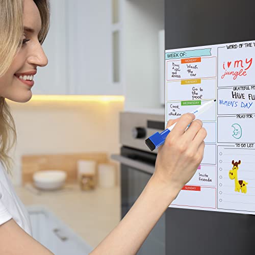 Mr. Pen- Magnetic Dry Erase Weekly Calendar For Fridge, 14.7 X 11.8", Weekly Dry Erase Board, Weekly Whiteboard, Magnetic Weekly Calendar For Fridge, Weekly Planner White Board. #TOP7
