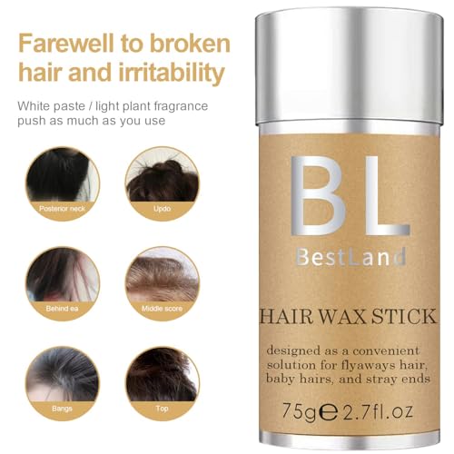 Hair Wax Stick with 2 Pcs Lace Melting Band, Elastic Wig Bands For Keeping Wigs In Place, Wax Stick for Hair Edge Frizz Control Hair Finishing Slick Non-greasy Styling Kit - Image 2