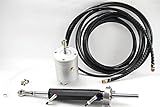 Winibo 2-Line Inboard Steering kit for Boat Up to 50 Foot or 15 Meters