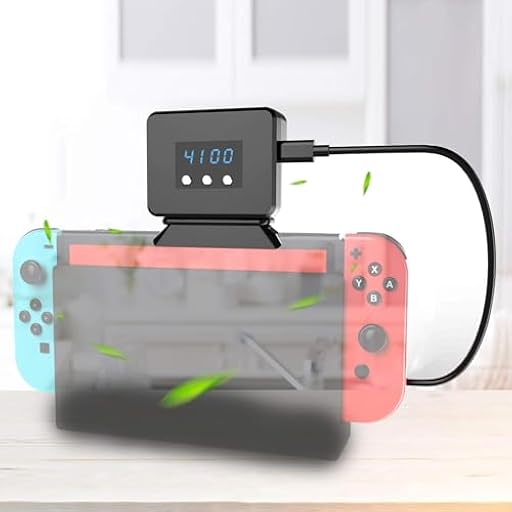 EEEKit Ventilador de Enfriamiento para Nintendo Switch Dock Set Temperatura Enfriador para la Estación de Acoplamiento Original NS, Alimentación por USB, Cable Integrado | Ya disponible en tu tienda friki favorita! En mundofriki.es! EEEKit Ventilador de Enfriamiento para Nintendo Switch Dock Set Temperatura Enfriador para la Estación de Acoplamiento Original NS, Alimentación por USB, Cable Integrado | Ya disponible en tu tienda friki favorita! En mundofriki.es!