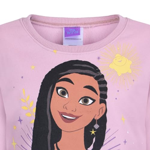 Image of Disney Wish Asha and Wishing Star Girls 2 Piece Outfit Sweatshirt and Pants Set for Big Kids