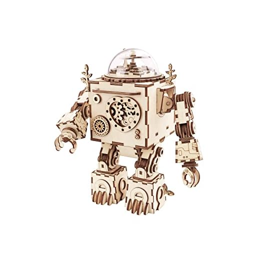 ROKR Musical de Madera Puzzle de Madera 3D Mechanical Model Construction Kit-Proyectos Divertidos para Adultos y Niños - Maqueta 3D de Funcionamiento mecánico - Gran Regalo para Amantes de Puzzles