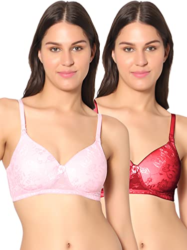 Image of SONARI Demi Cup Bra | Padded, Lacey net, Comfortable Nylon Material, Non Wired, Removable and Adjustable Bra Straps, Demi Cup, Hook and Eye Closure, Hand Washable - Soda