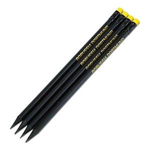 Borussia Dortmund Bleistifte 4er Set, Stifte mit Radiergummi BVB 09