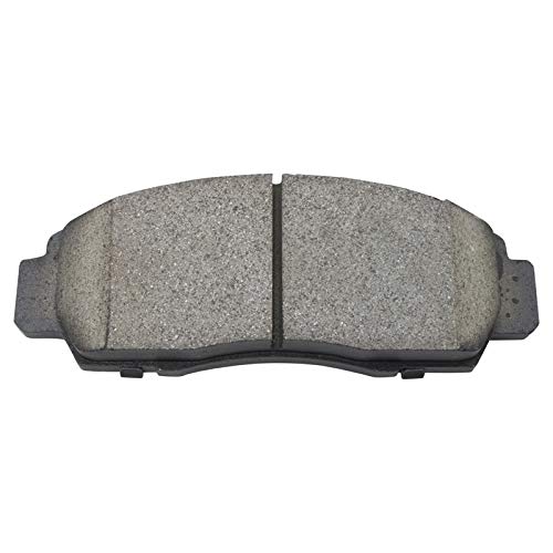 Image of TRQ Performance Front Brake Pad and Rotor Set Ceramic Slotted Drilled Coated Calipers Compatible with 2004-2008 Acura TL 2004-2008 TSX 2003-2007 Honda Accord