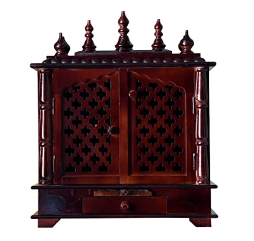 Image of Kamdhenu Art and Craft Wooden Temple /Home Temple /Pooja Mandir /Pooja Mandap /Temple (1)