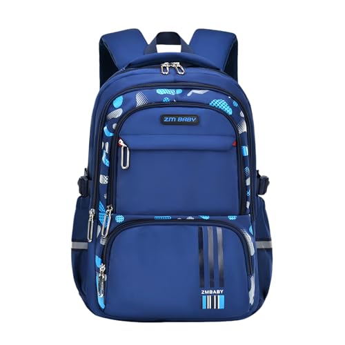 GRUOTEIS Mochila camuflada para meninos, mochila de camuflagem para escola secundária, B camuflado - azul escuro, Mochilas Daypack