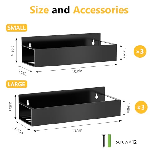 Magnetic Spice Rack Organizer for Fridge Seasoning Organizer for Kitchen storage with Screw Magnetic Shelf with Hook for - Additional View