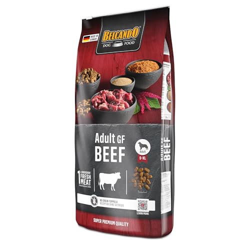 BELCANDO Adult GF Beef [12,5 kg] getreidefreies Hundefutter | Trockenfutter ohne Getreide mit Rind | Alleinfuttermittel für ausgewachsene Hunde ab 1 Jahr
