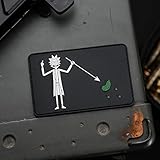 NEO Tactical Gear - Pickle Rick Sanchez Blackbeard Rick & Morty Mashup - Edward Teach PVC Rubber Tactical Morale Patch - Hook Backed with Loop Fastener Backing Attachment
