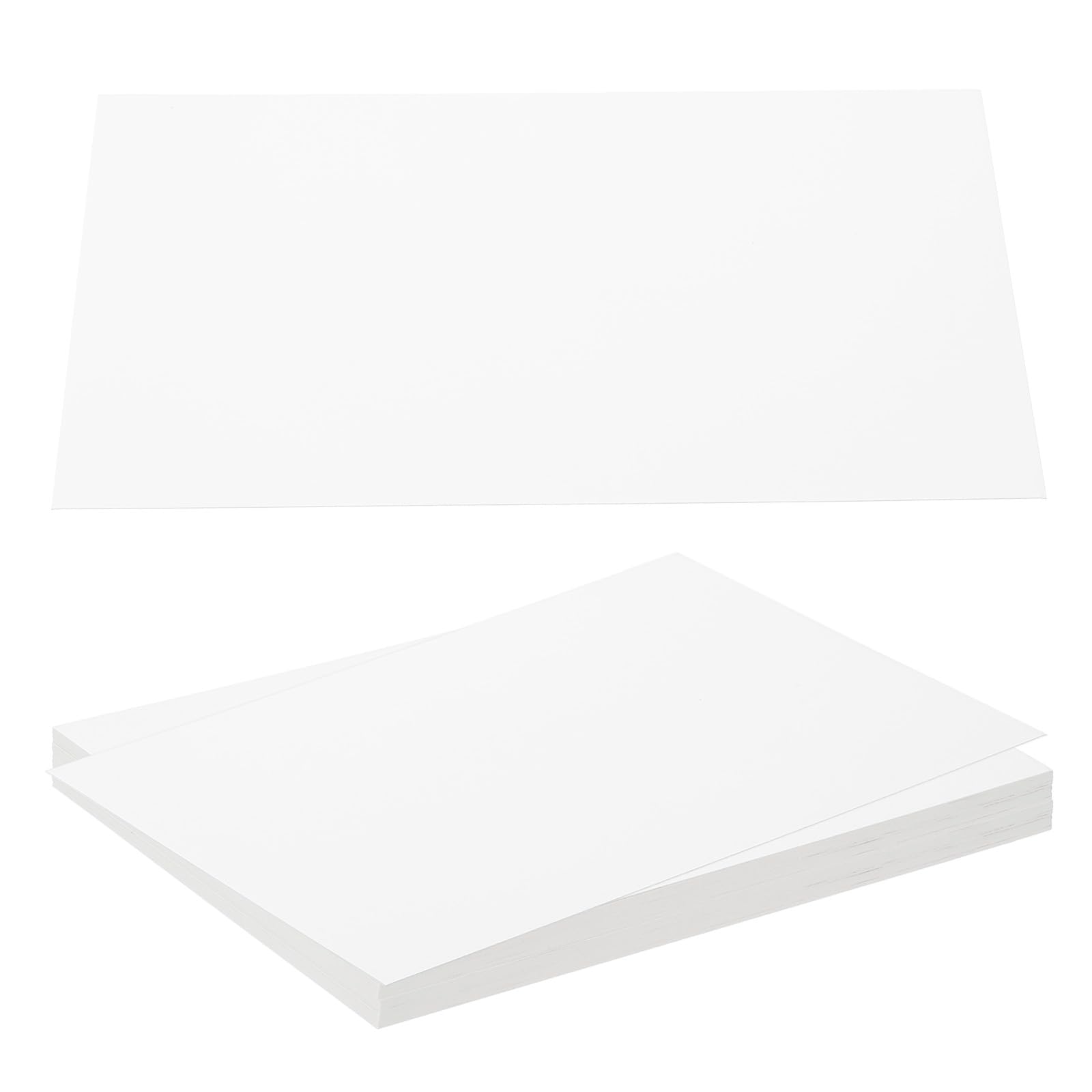 PATIKIL 7x5x0.01" Chipboard Sheets, 40Pcs 12PT Thick Book Board Binders Board Sturdy Bookbinding Supplies for Book Binding Cover White