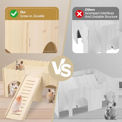 Grande cachette pour cochon d'Inde maisonnette bois petit animal