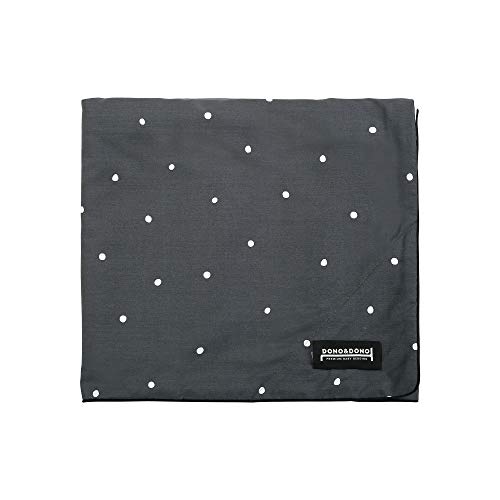 DONO&DONO All Seasons Cotton Cuddle Blanket for Babies and Kids (Gray Dot)