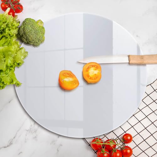 Plaque induction protection 40cm blanche Wallfluent pour couvrir et protéger votre cuisson