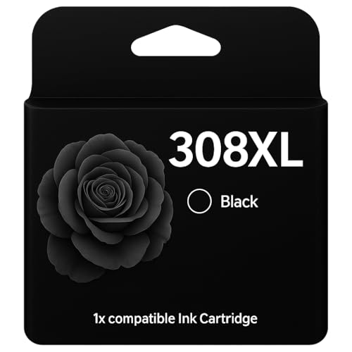 Cartouche HP 308 noire compatible HP Envy 6530 pour impression de documents de bureau