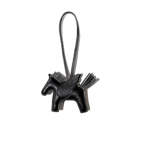 Aoerway Decorative Pegasus Horse Bag Charm, Leather Keychain