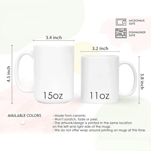Taza de cerámica negra para café 11oz con diseño divertido miniatura 2