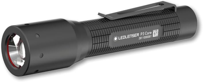 Ledlenser P3 Core | 2021 | LED Small Torch, 90lm, Up to 6h Run Time, Focusable 110m Beam, Lightweight 42g AAA Battery Keyring Flashlight, IP54 Water Resistant, Ideal for Hiking, Dog Walking, Camping
