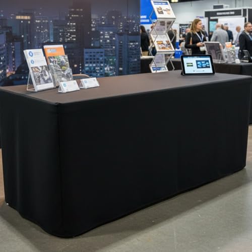 Housse rectangulaire en polyester lavable pour valoriser vos tables de 1,80 m - 8