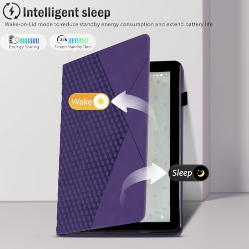 Funda FH 8 2024 morada con soporte multiángulo ideal para estudiar y leer 3