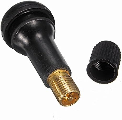 TR 413 Snap-In Tire Valve Stems Short Black Rubber by DasaMercy