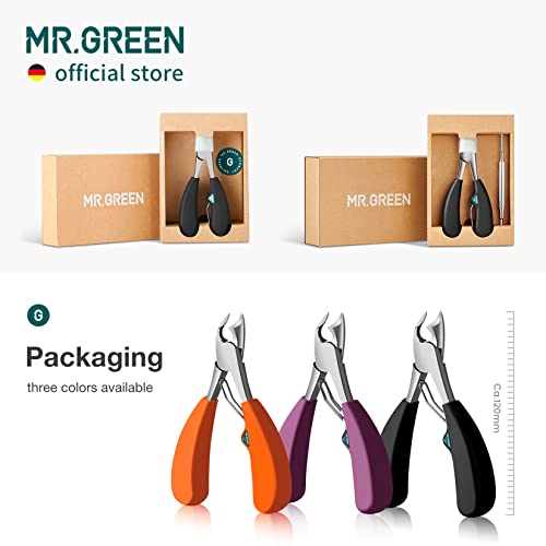 Coupe-ongles d'orteils en acier inoxydable MR.GREEN de haute précision