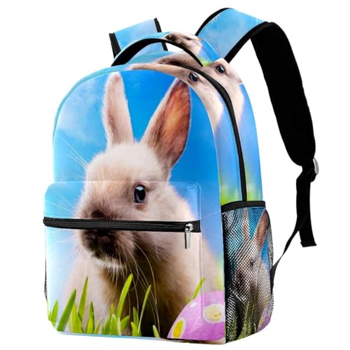 Sac à dos d'école lapin de Pâques grand volume fini le désordre