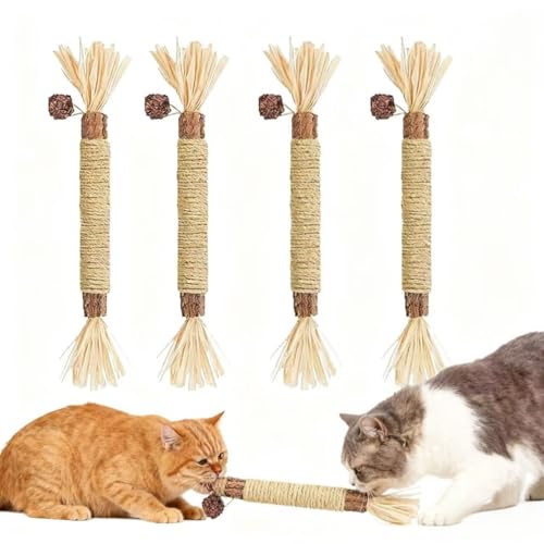 DI YUNDUO Natural Silvervine Dental Sticks for Cats - Dental Treats to Clean Teeth & Help Reduce Tartar