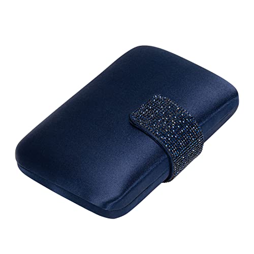 Image of Satin Rhinestones Evening Bags Party Bridal Clutch Purse For Women Prom Clutch