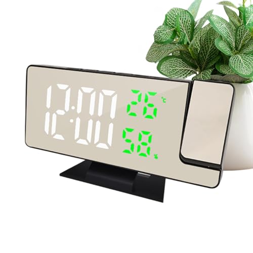Proyector Giratorio de 180 grados con Reloj Digital y Brillo Ajustable para Dormitorio 2
