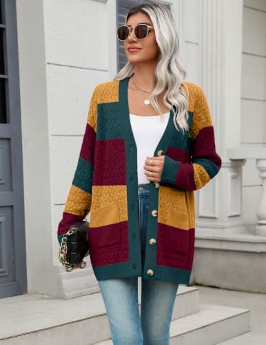 Image of Zeagoo Cardigan Sweaters for Women Long Sleeve Fall Clothes Button Down Top