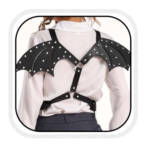 COSYDAYS Black Chest Harness Belt Gothic Leather Belts Punk Body Accessories for Women