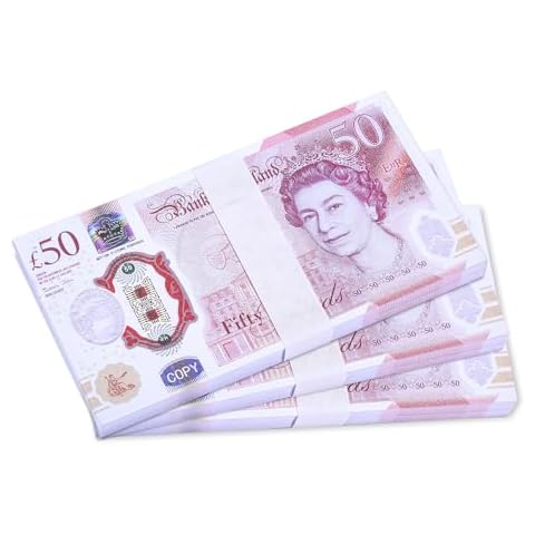 100 PCS £50 Prop Money Educational Toy Cover