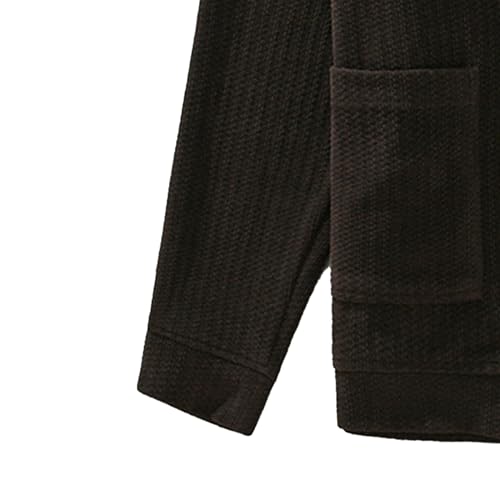 JEShifangjiusu Mens Refined Knitted Cardigan Sweaters Ribbed Hem Cuffs Topcoat Casual Breathable Knitwear with Pockets4